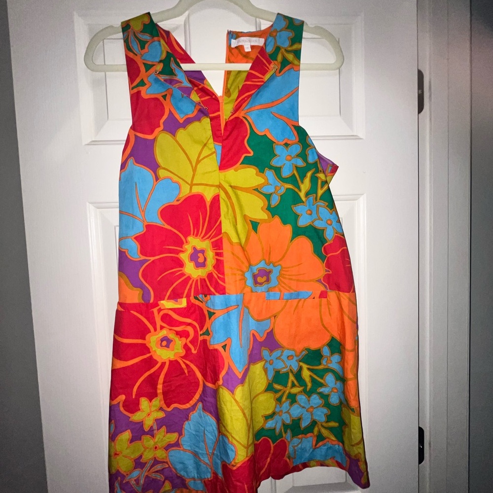 Vibrant Floral Sleeveless Dress